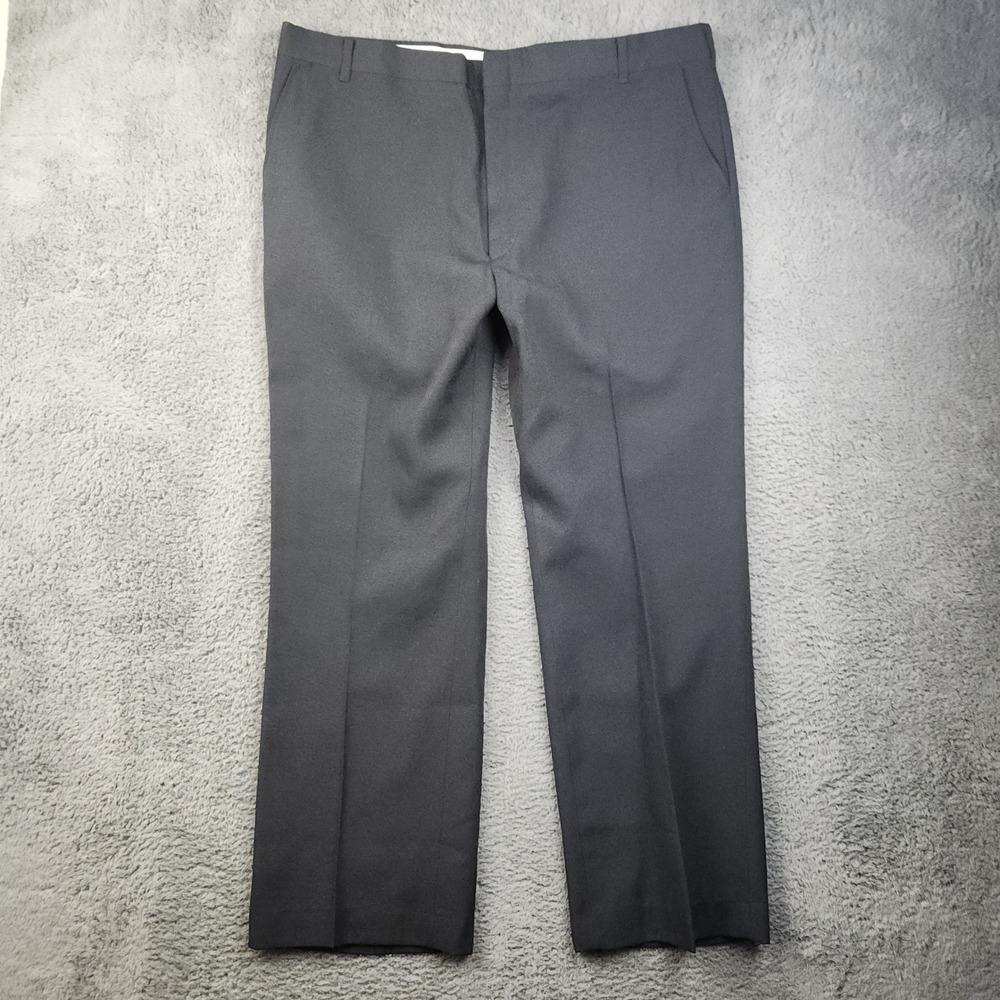 Vintage Botany 500 Men's Dress Pants Size 42x30‎ Wool Blend Flat Front Trousers